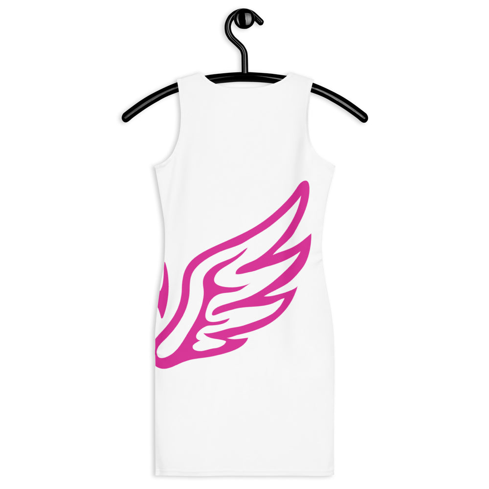 Voodoo Spirit Pink Wings Sublimation Cut & Sew Dress