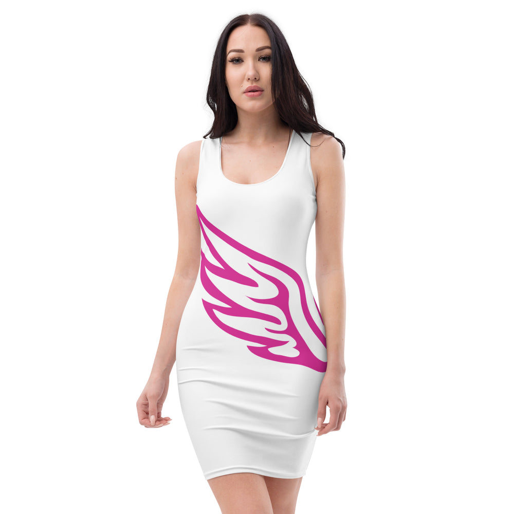 Voodoo Spirit Pink Wings Sublimation Cut & Sew Dress