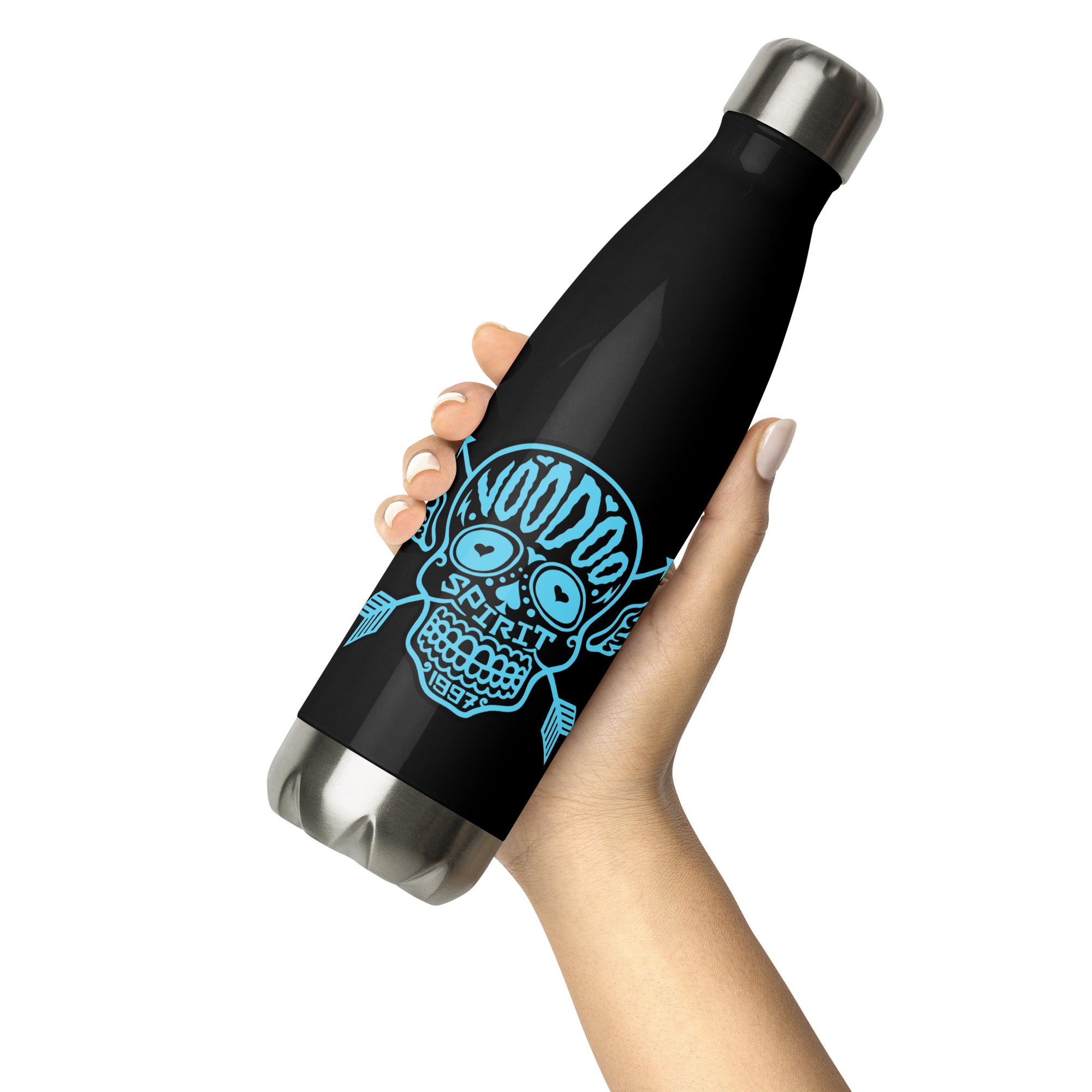 Voodoo Spirit Skull Stainless Steel Water Bottle